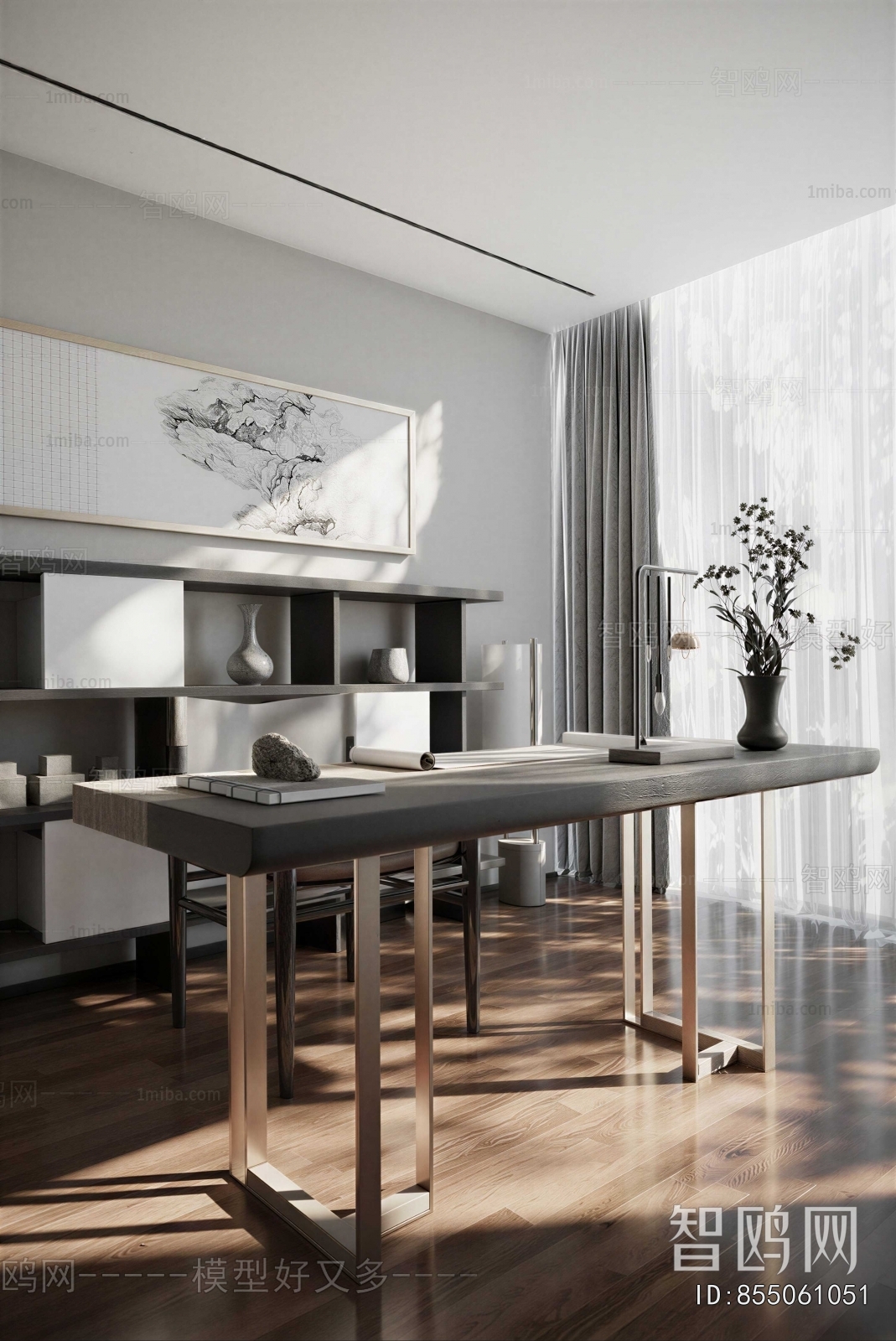 New Chinese Style Study Space