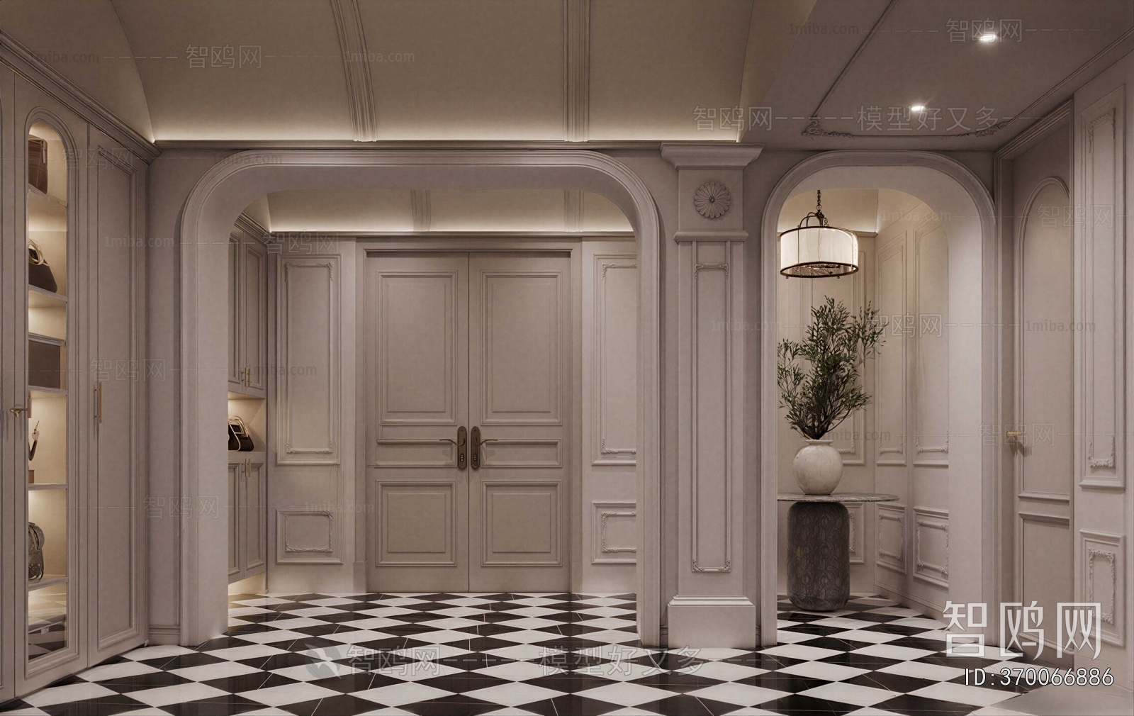 French Style Hallway