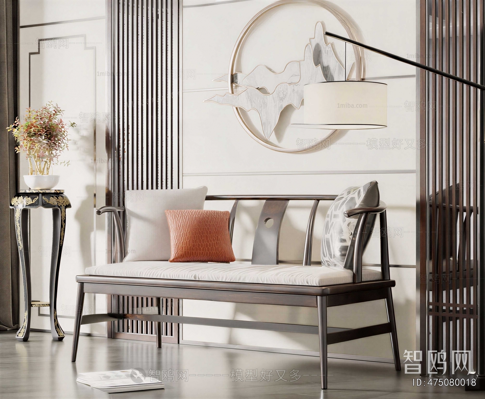 New Chinese Style A Sofa For Two