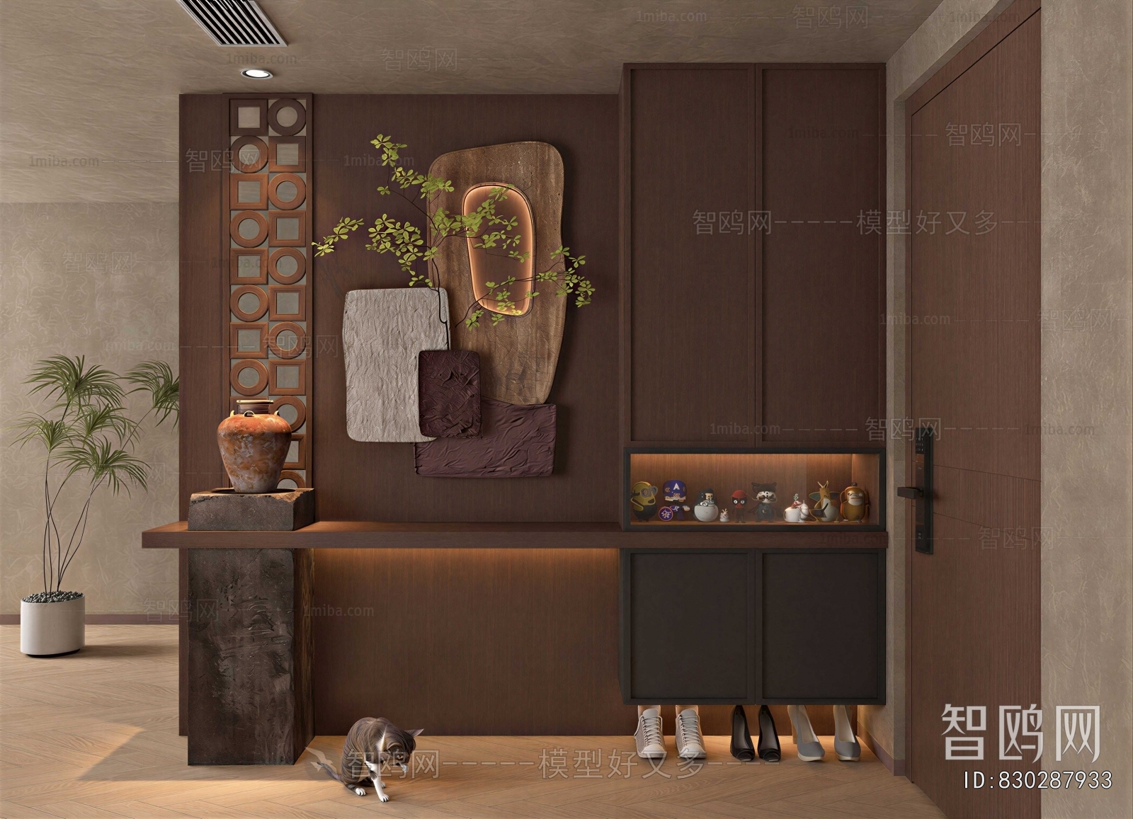 New Chinese Style Hallway