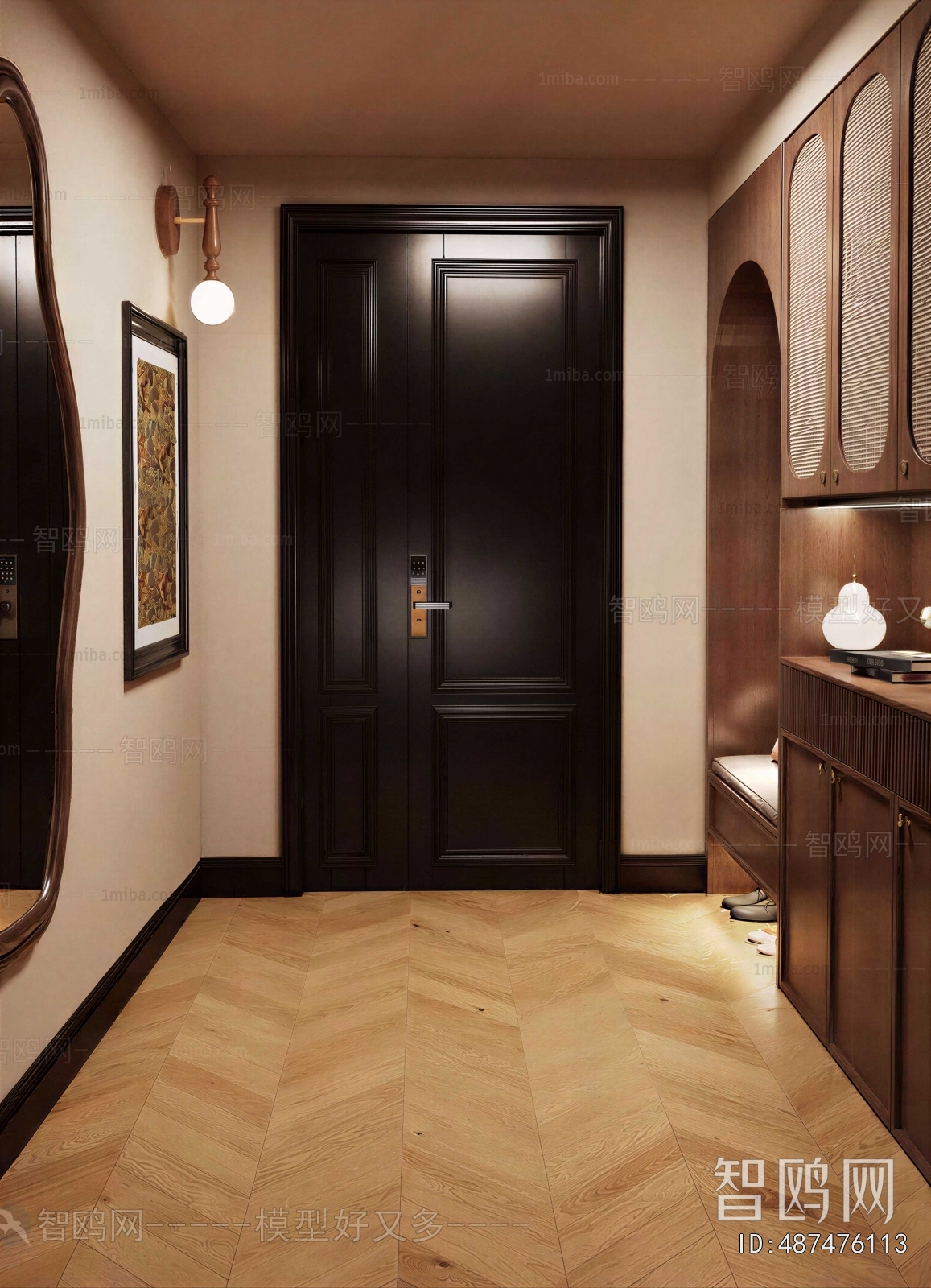 French Style Hallway