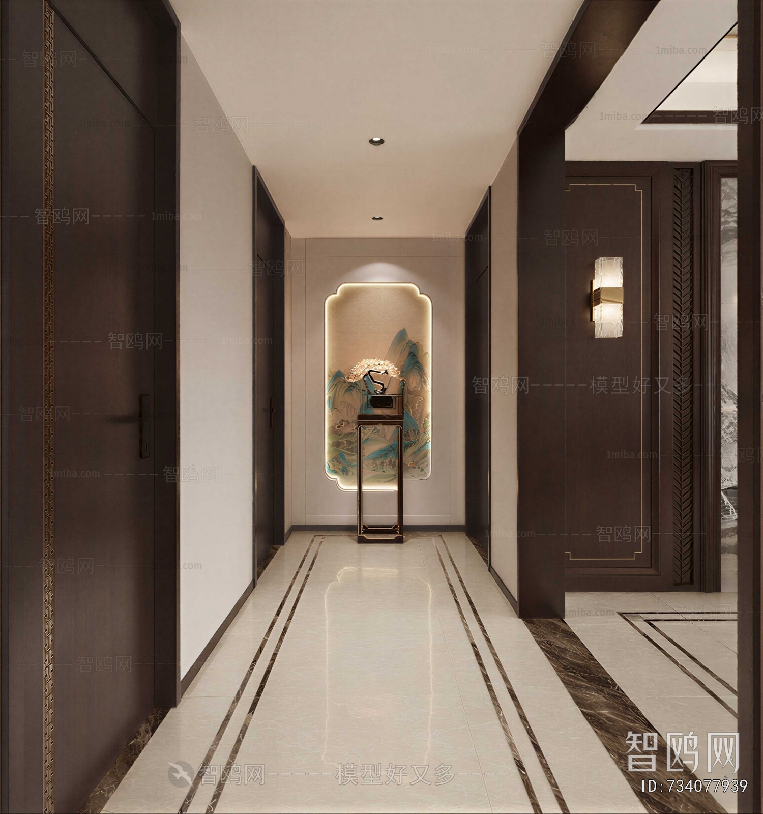 New Chinese Style Hallway