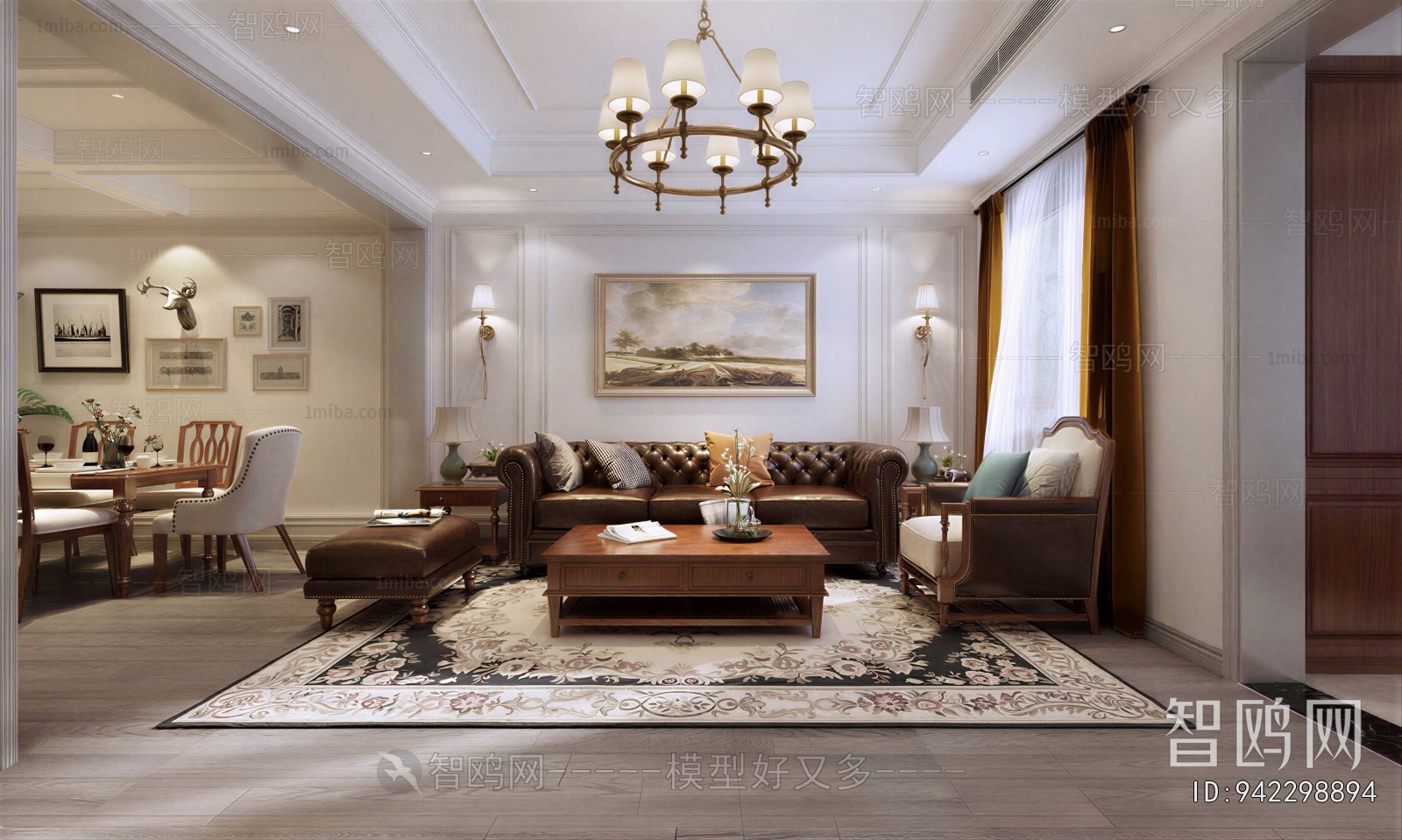 American Style A Living Room