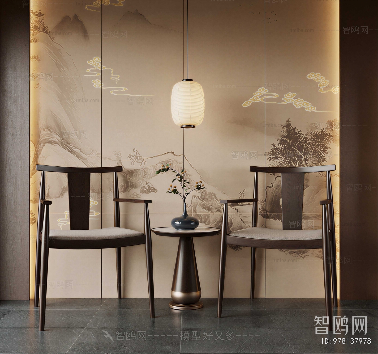 New Chinese Style Lounge Chair