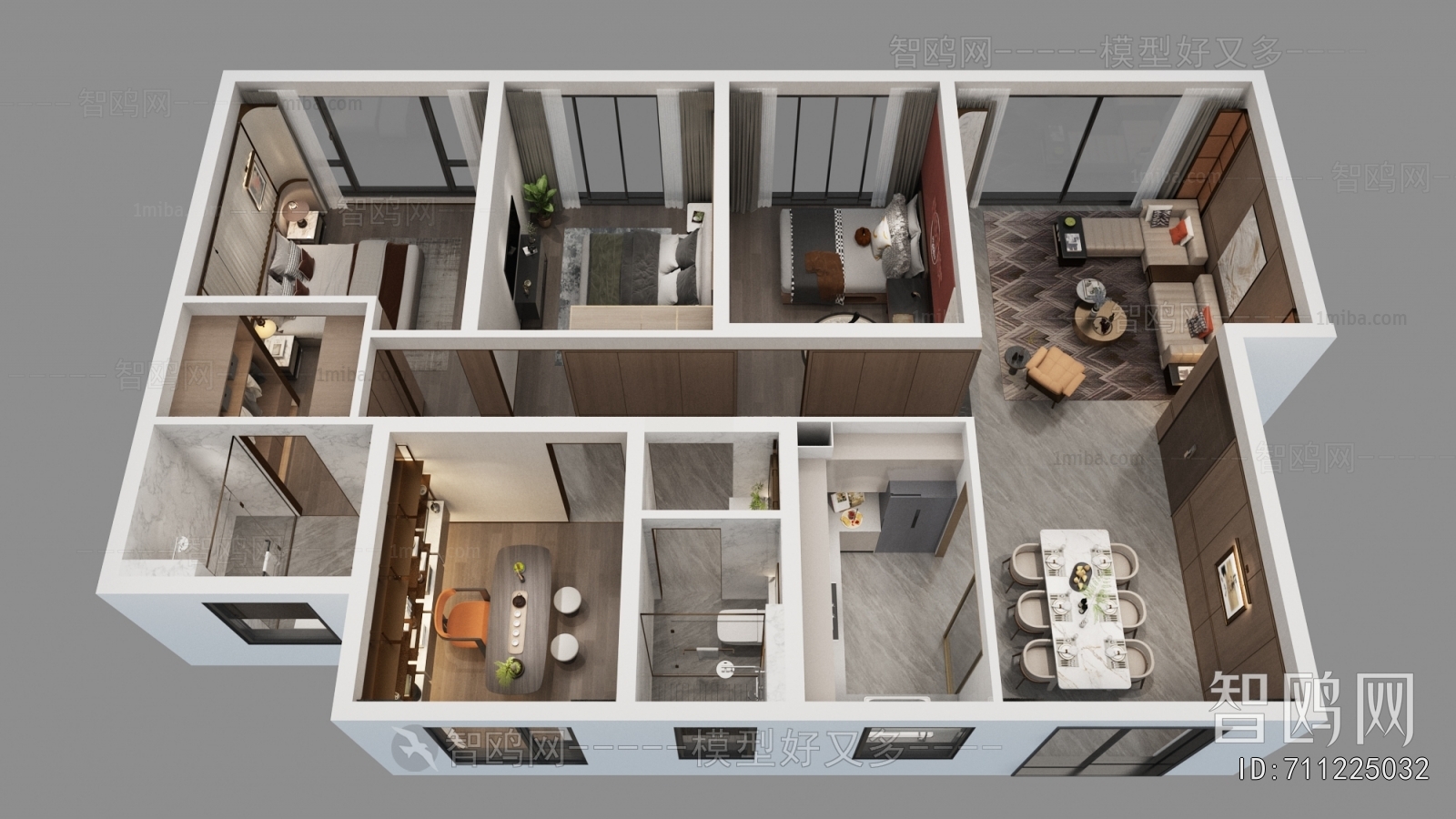 Modern A Bird's-eye View Of Home Decoration