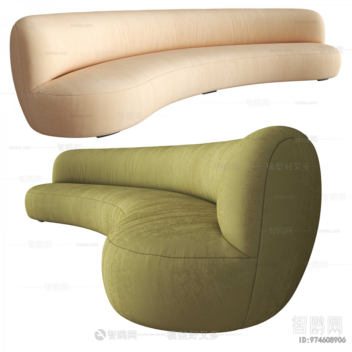 Modern Curved Sofa