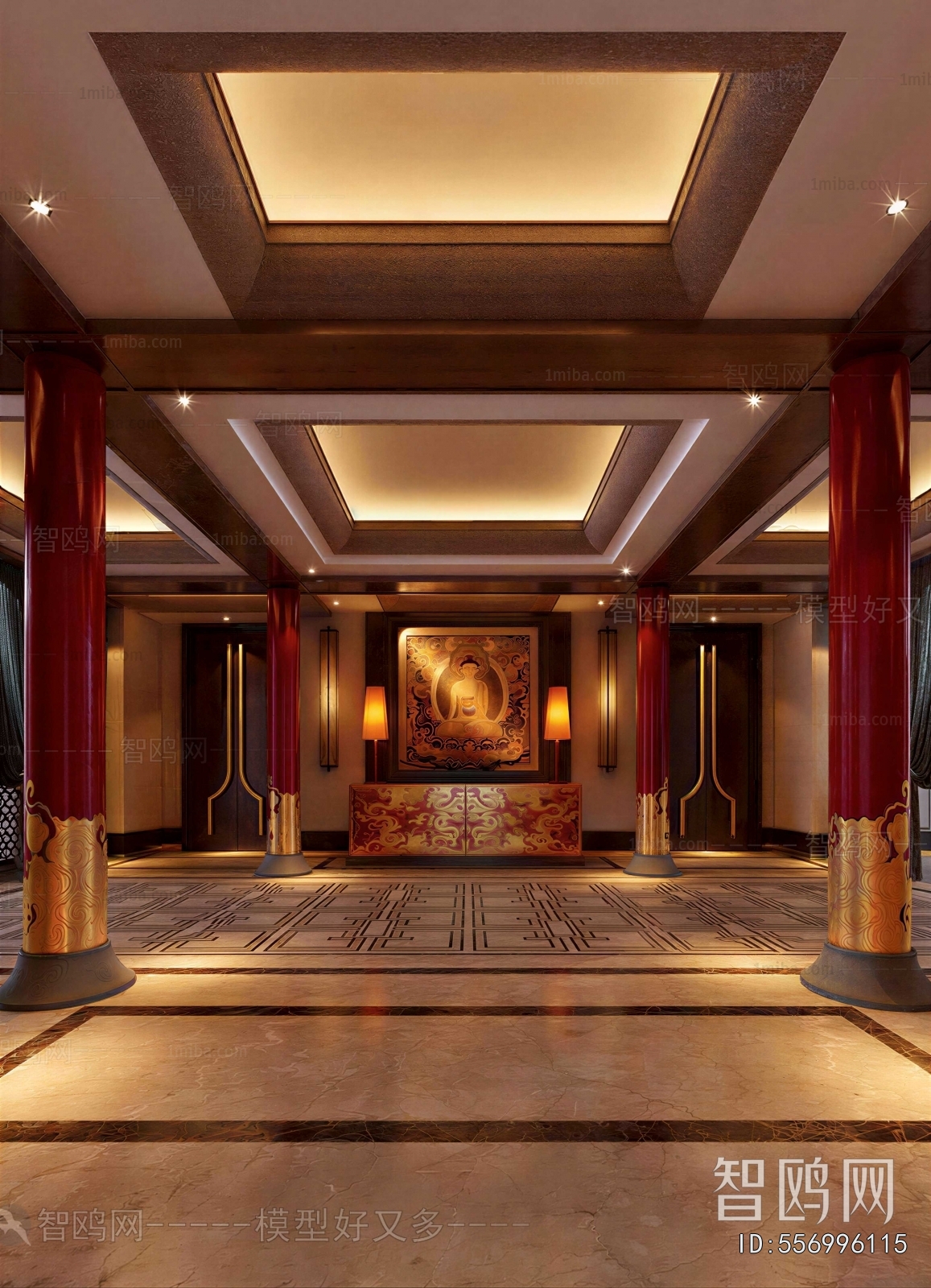 Chinese Style Hallway