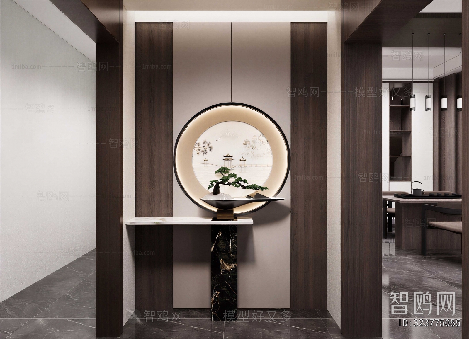 New Chinese Style Hallway