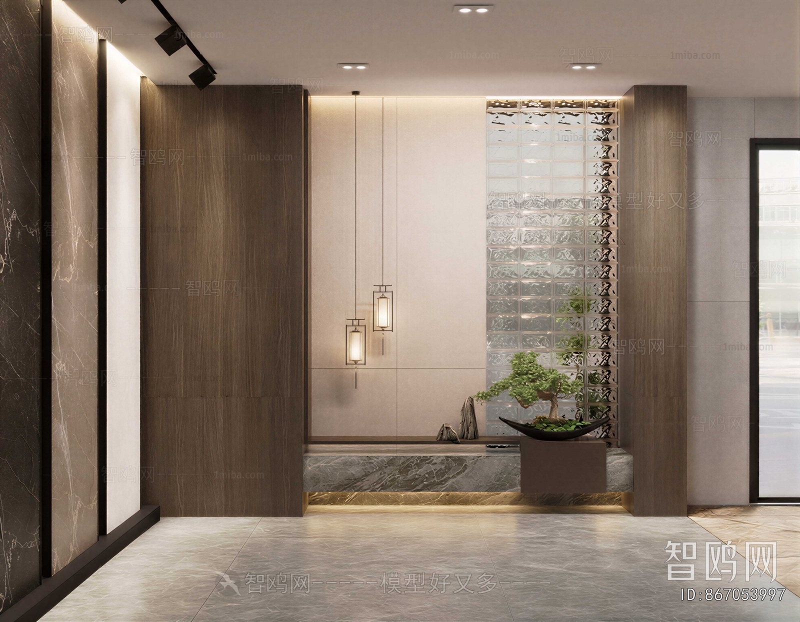 New Chinese Style Hallway