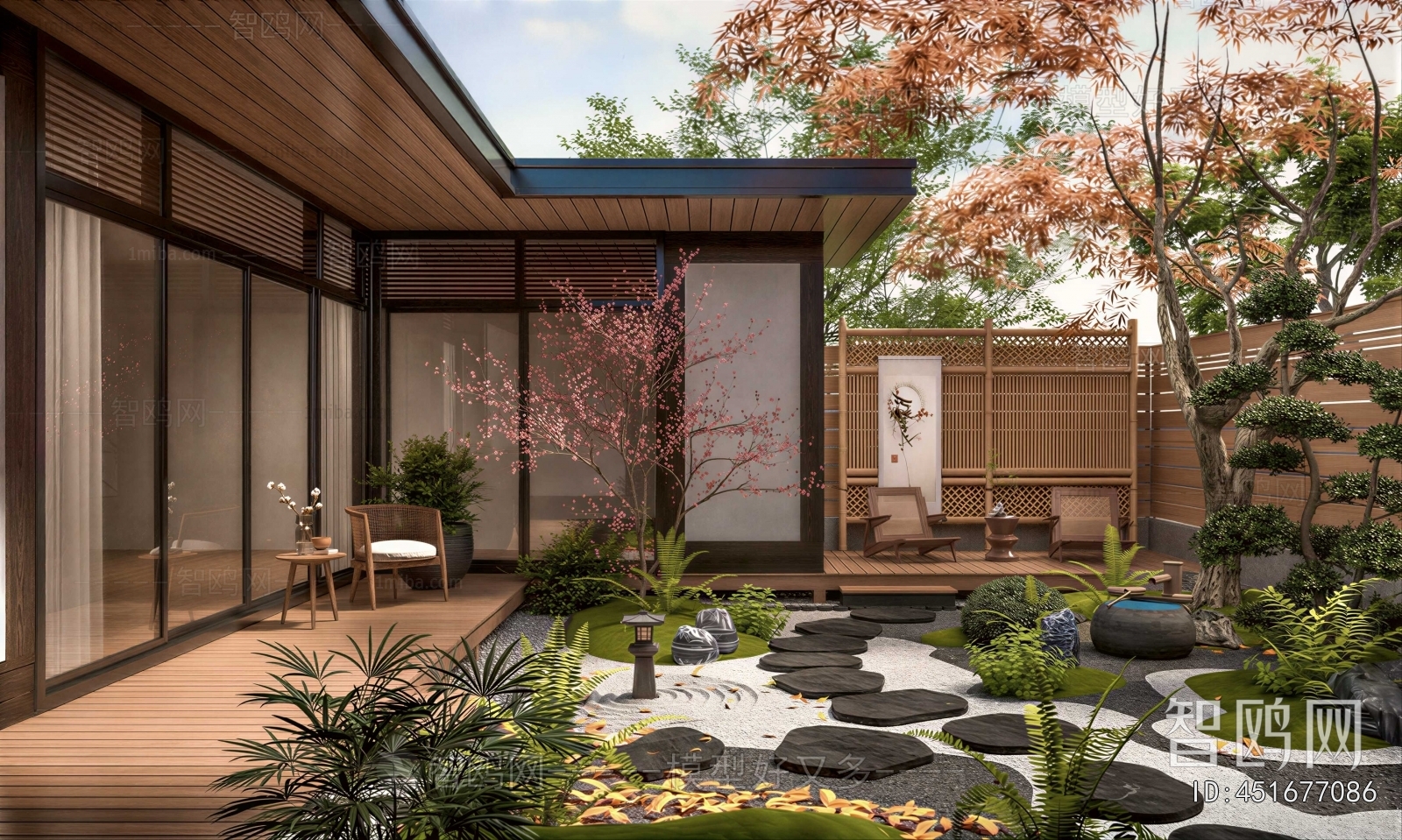 New Chinese Style Courtyard/landscape
