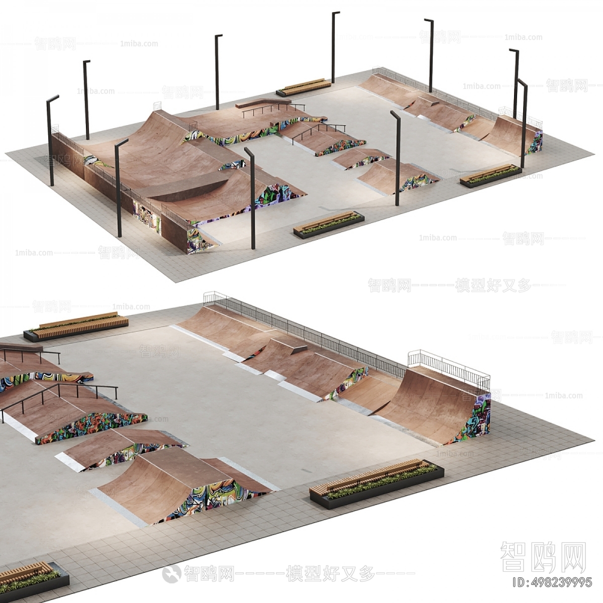 Modern Park Landscape