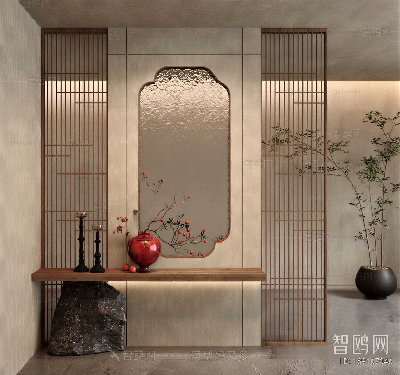 New Chinese Style Hallway