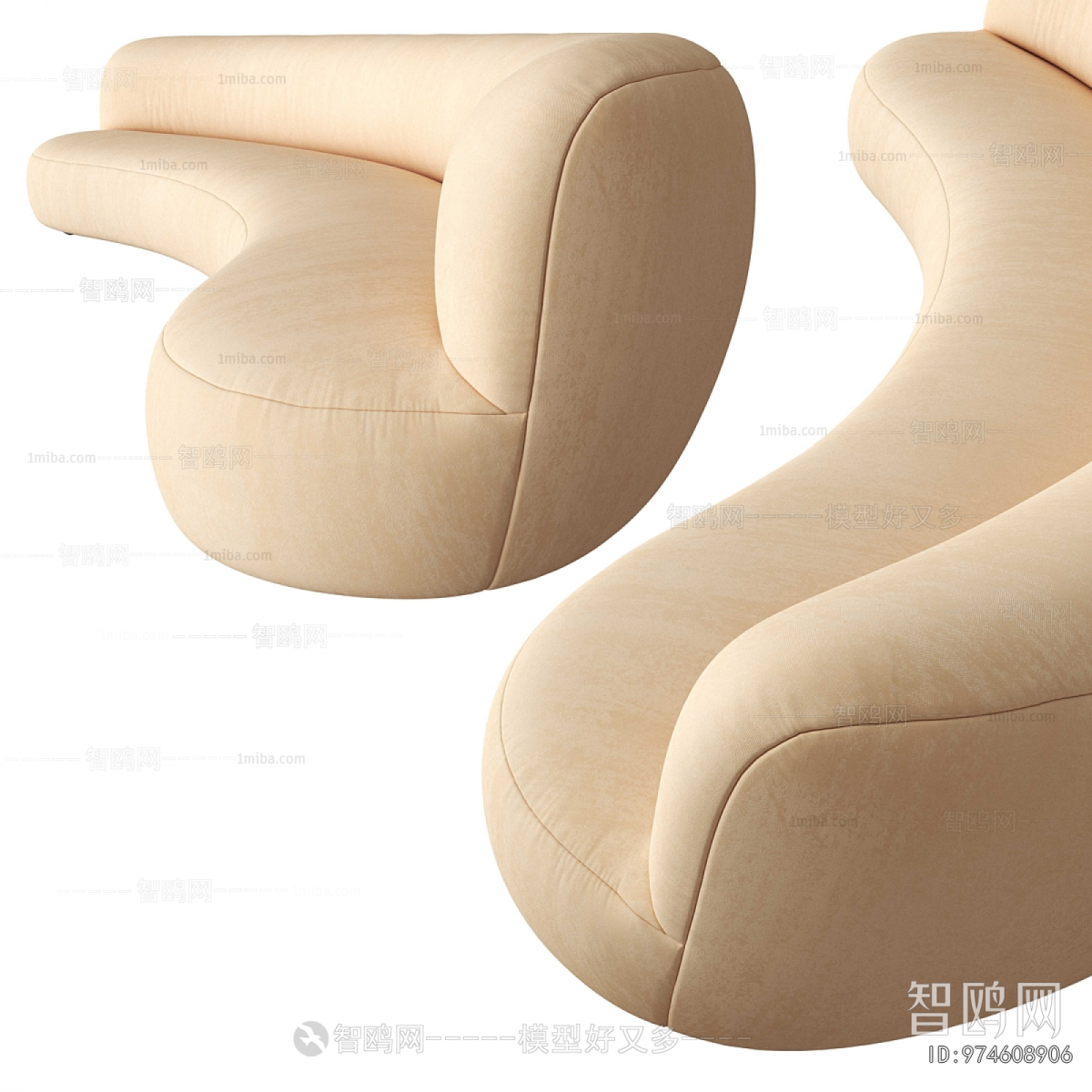 Modern Curved Sofa