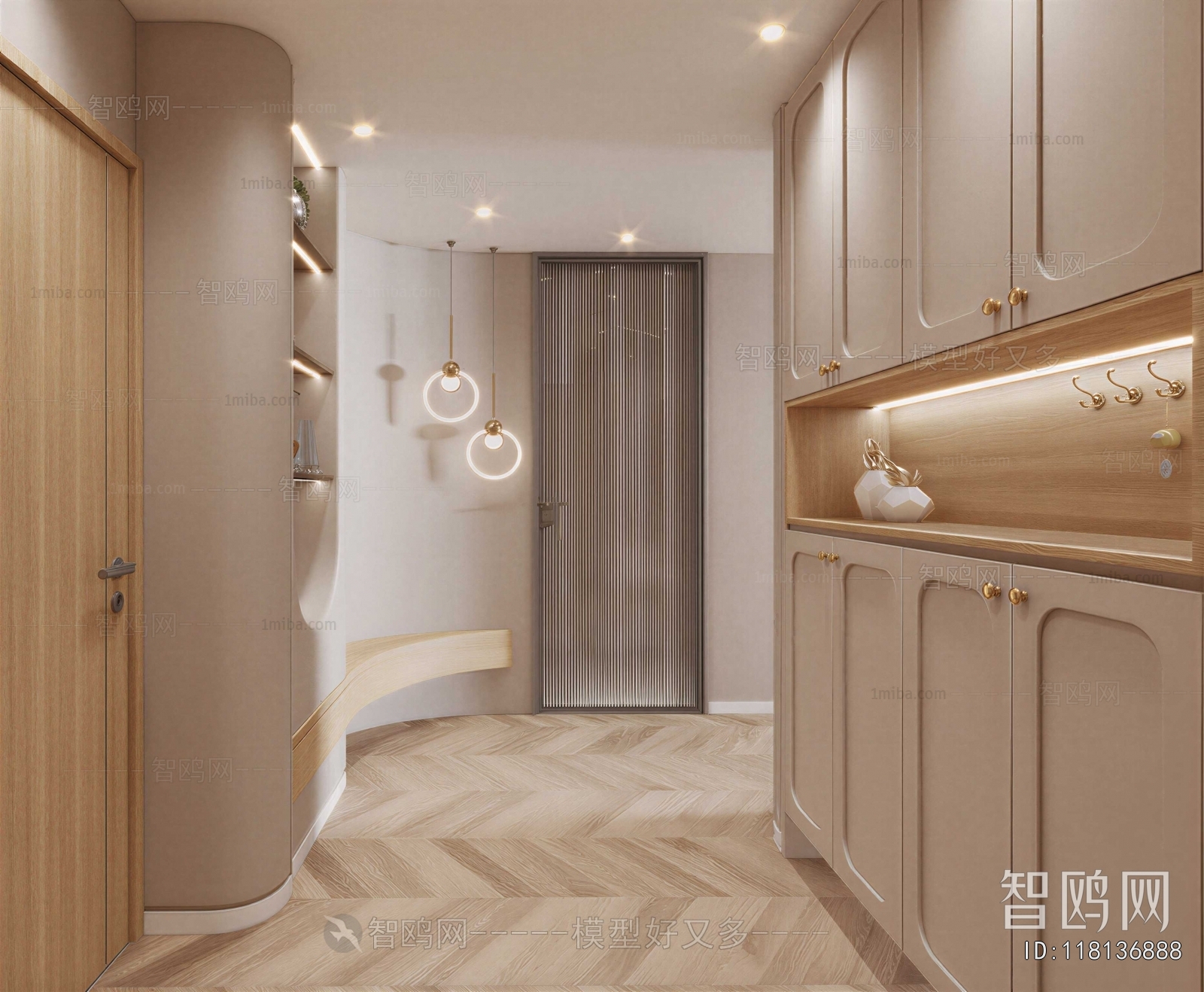 French Style Hallway