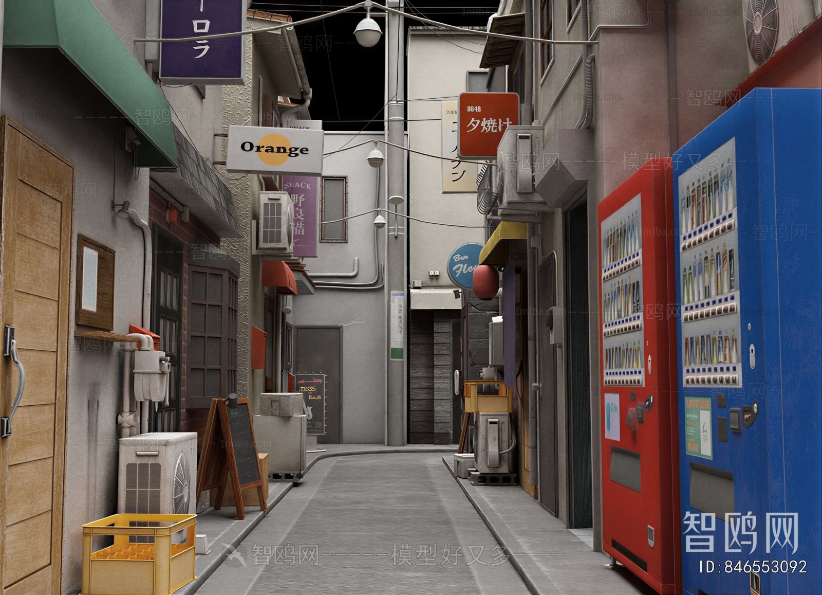 Japanese Style Appearance Of Commercial Building