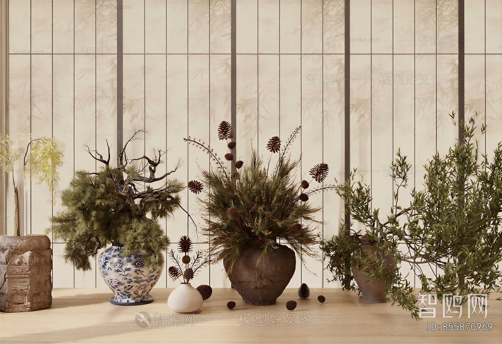 Wabi-sabi Style Dried Branch