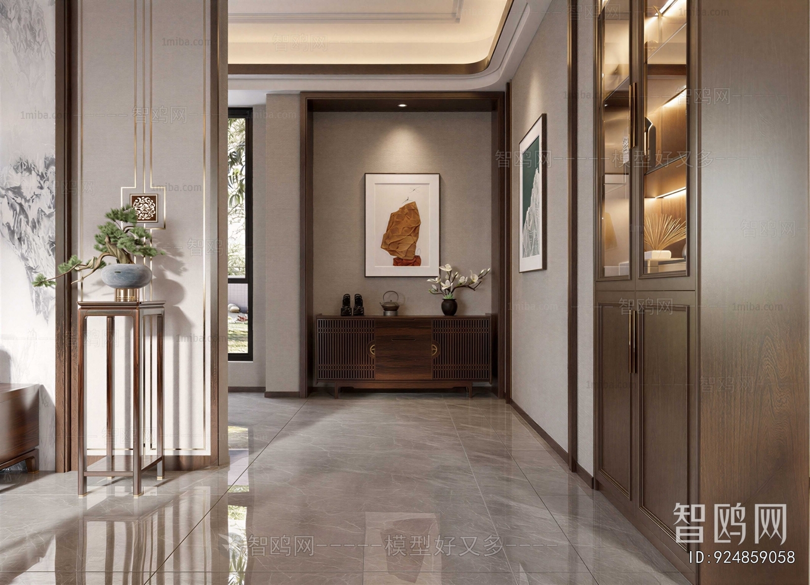 New Chinese Style Hallway