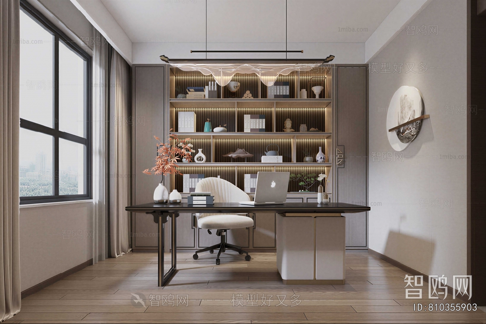 New Chinese Style Study Space