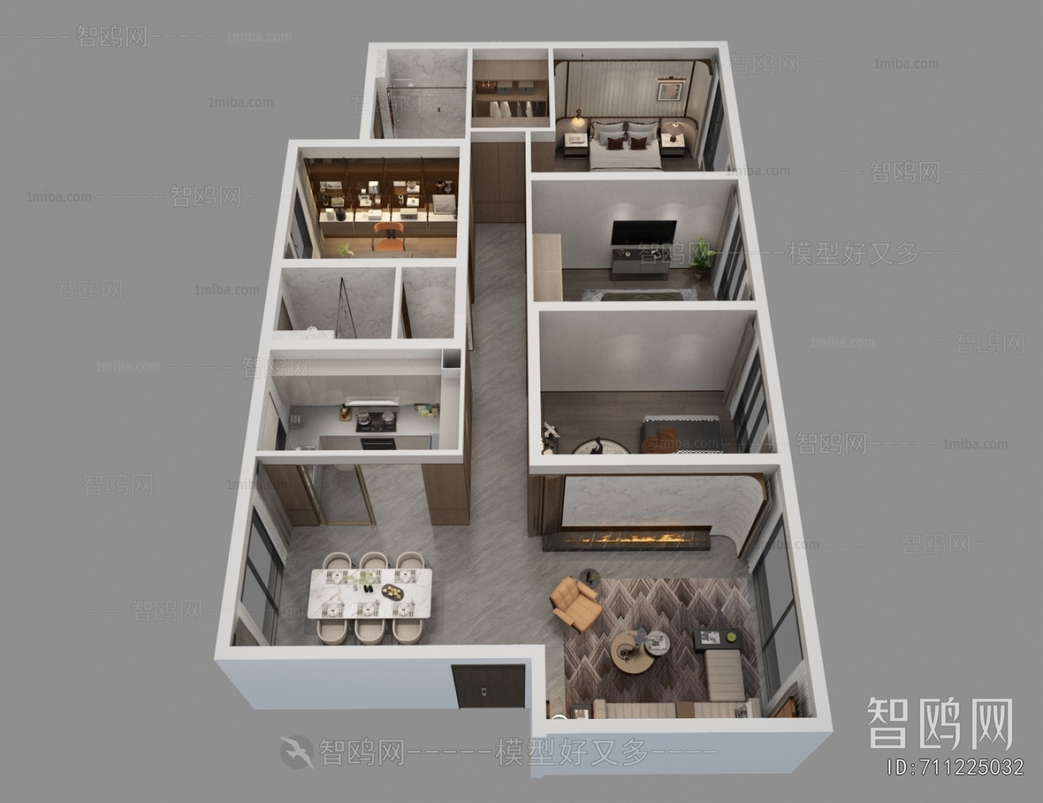 Modern A Bird's-eye View Of Home Decoration