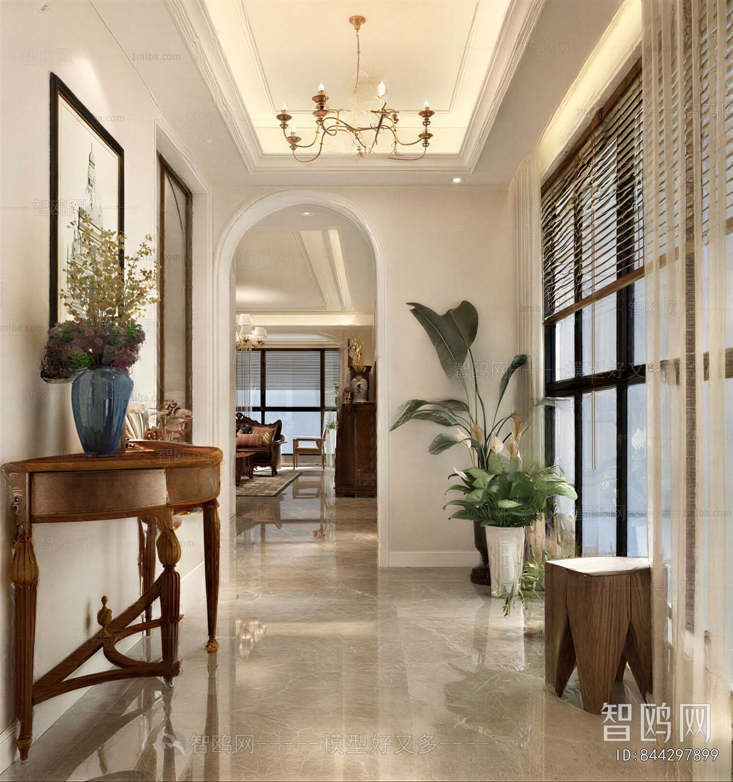 New Classical Style Hallway