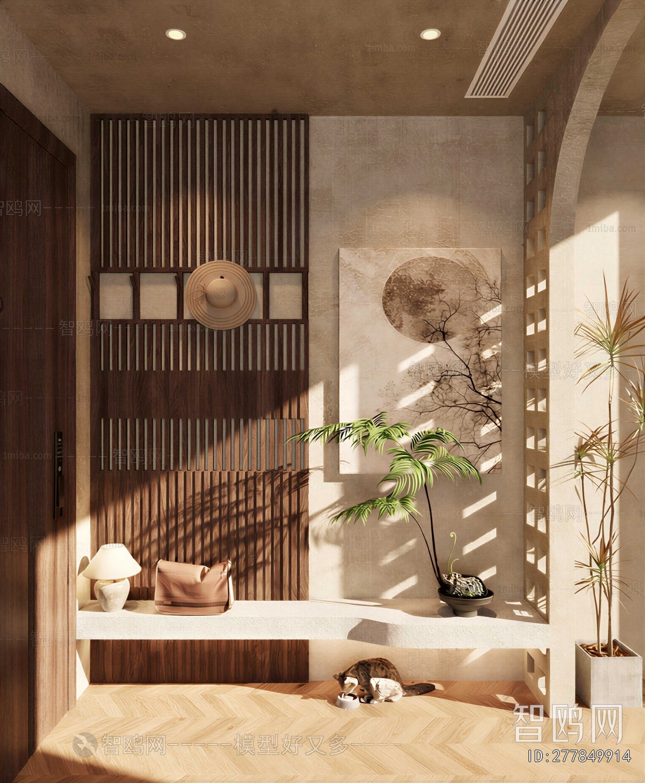 Wabi-sabi Style Hallway