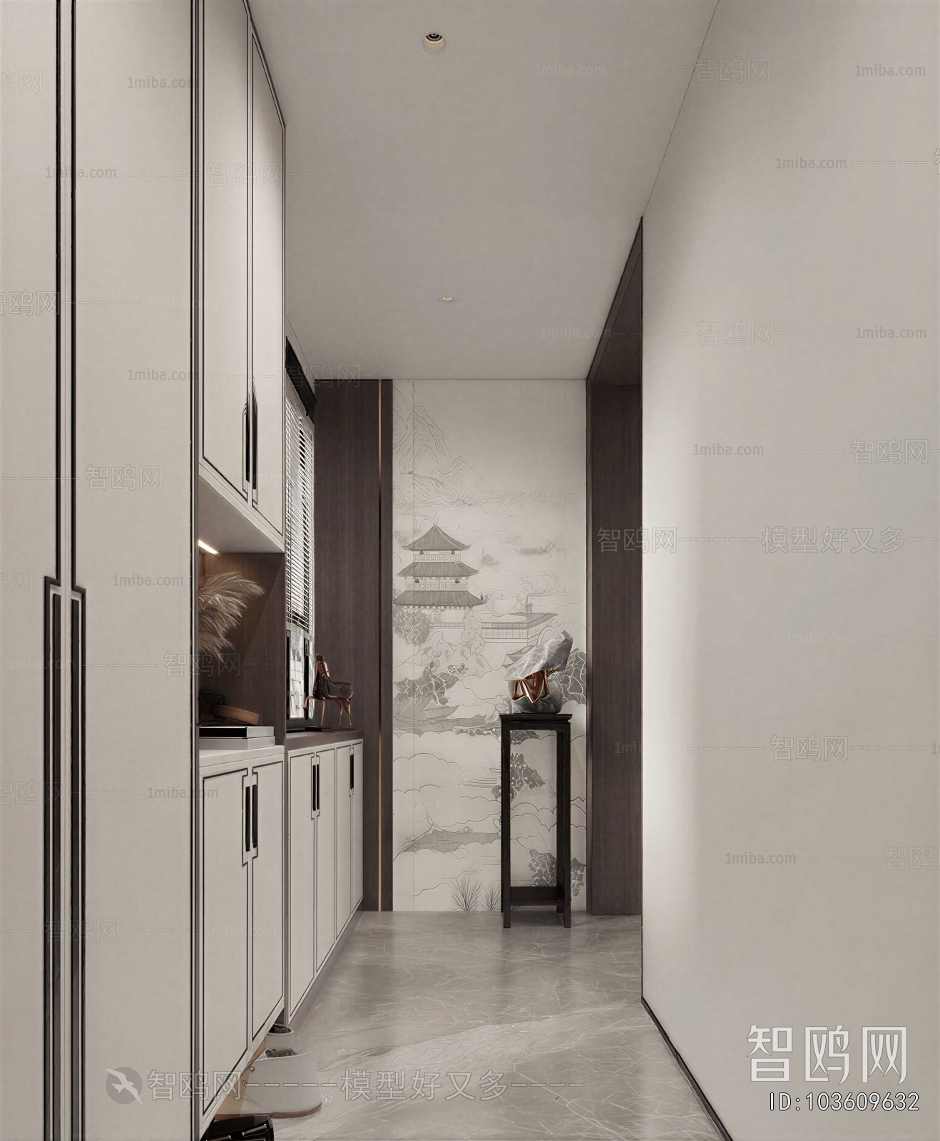 New Chinese Style Hallway