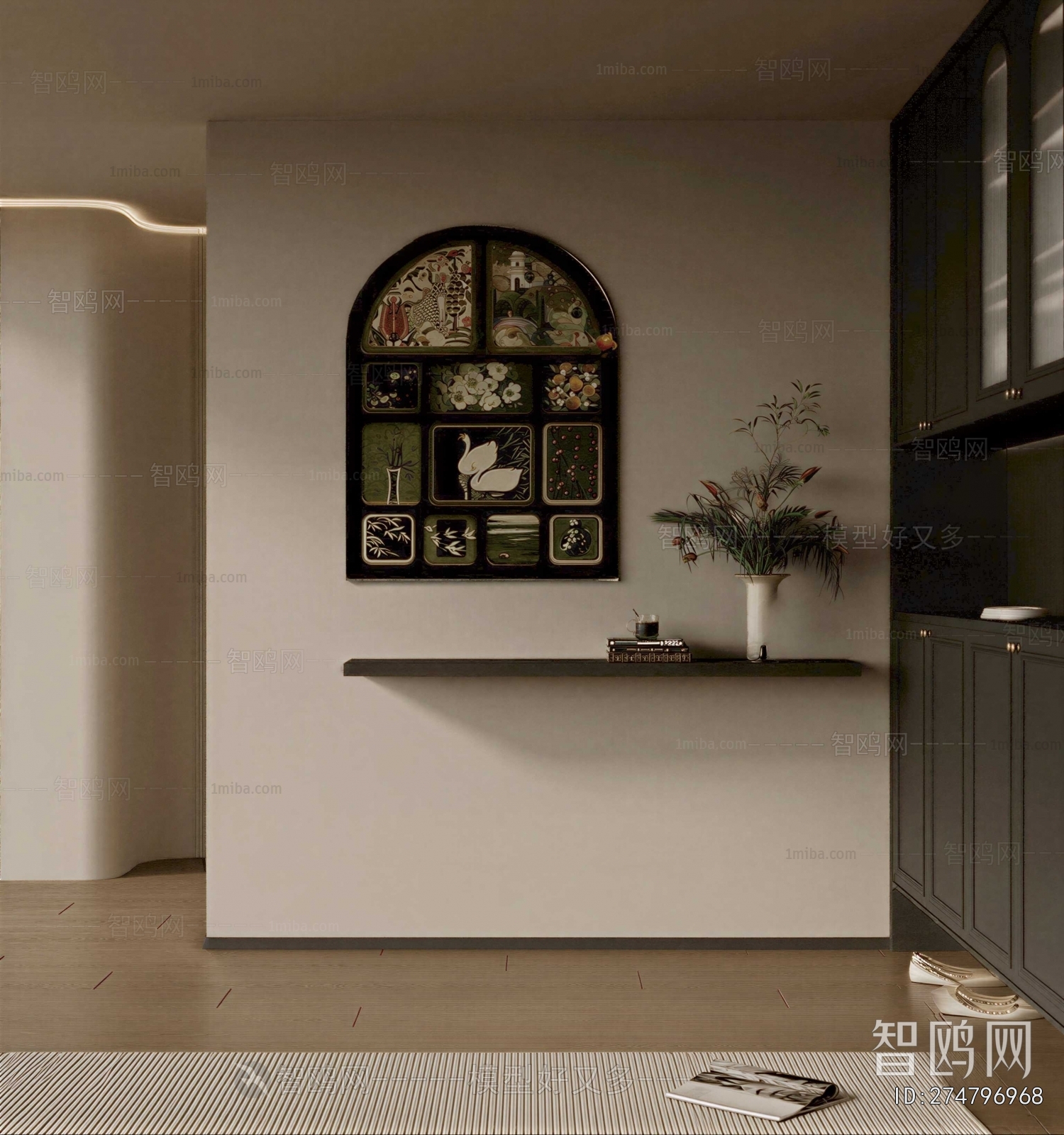 French Style Hallway