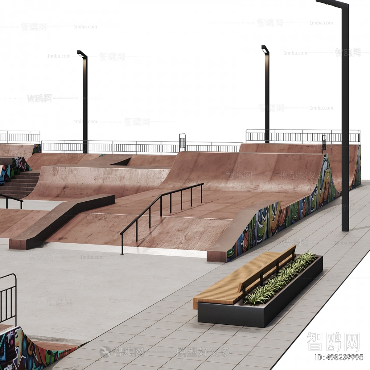 Modern Park Landscape