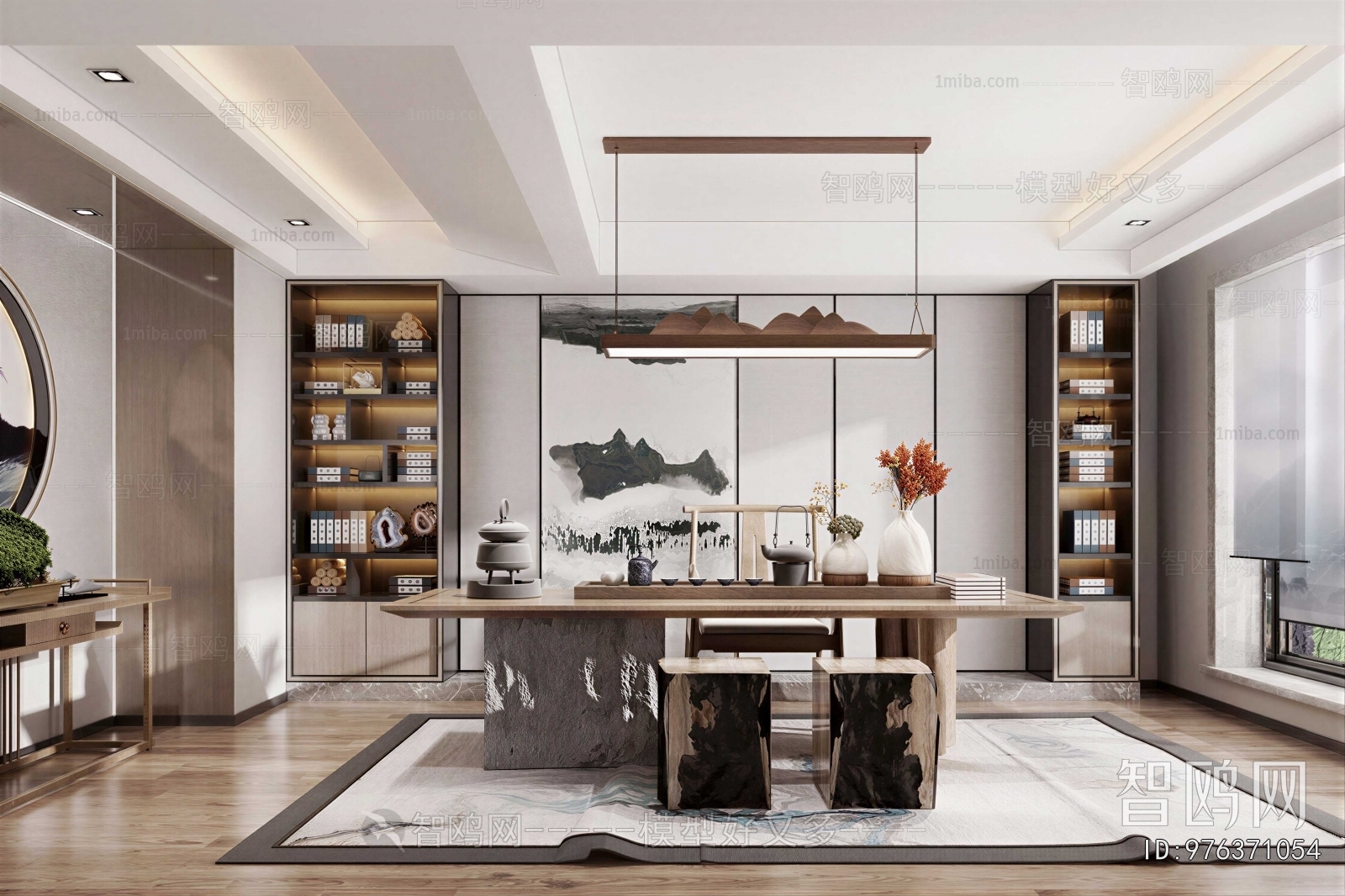 New Chinese Style Study Space