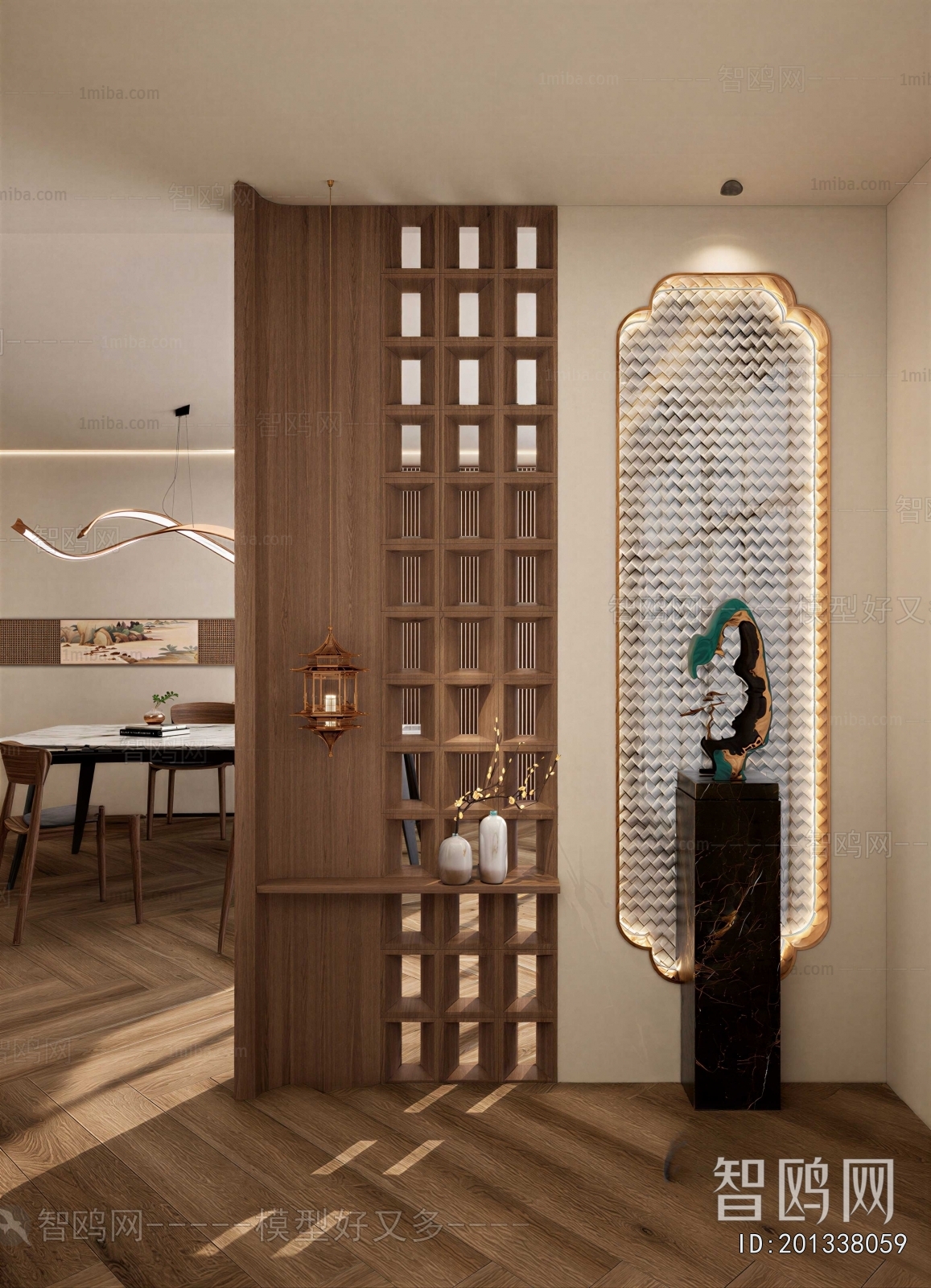 New Chinese Style Hallway