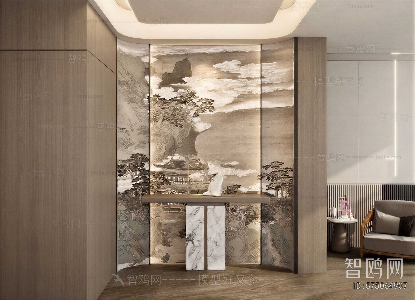 New Chinese Style Hallway