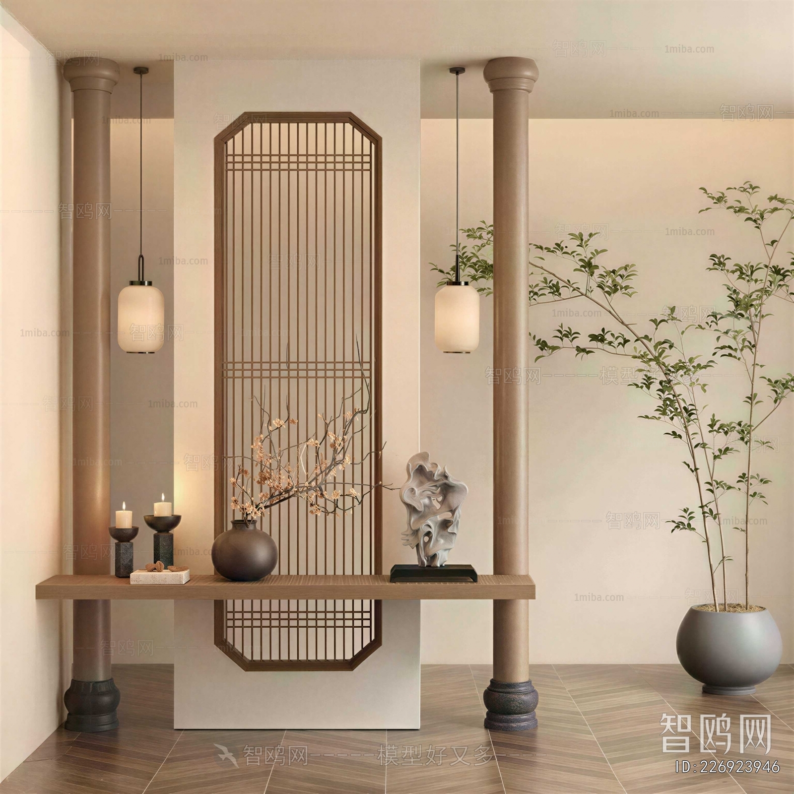 New Chinese Style Hallway