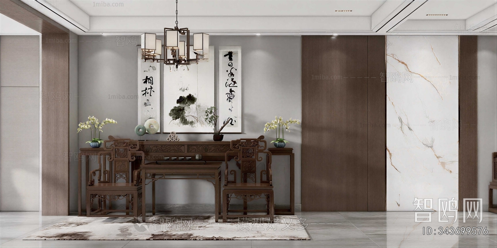 New Chinese Style Hallway