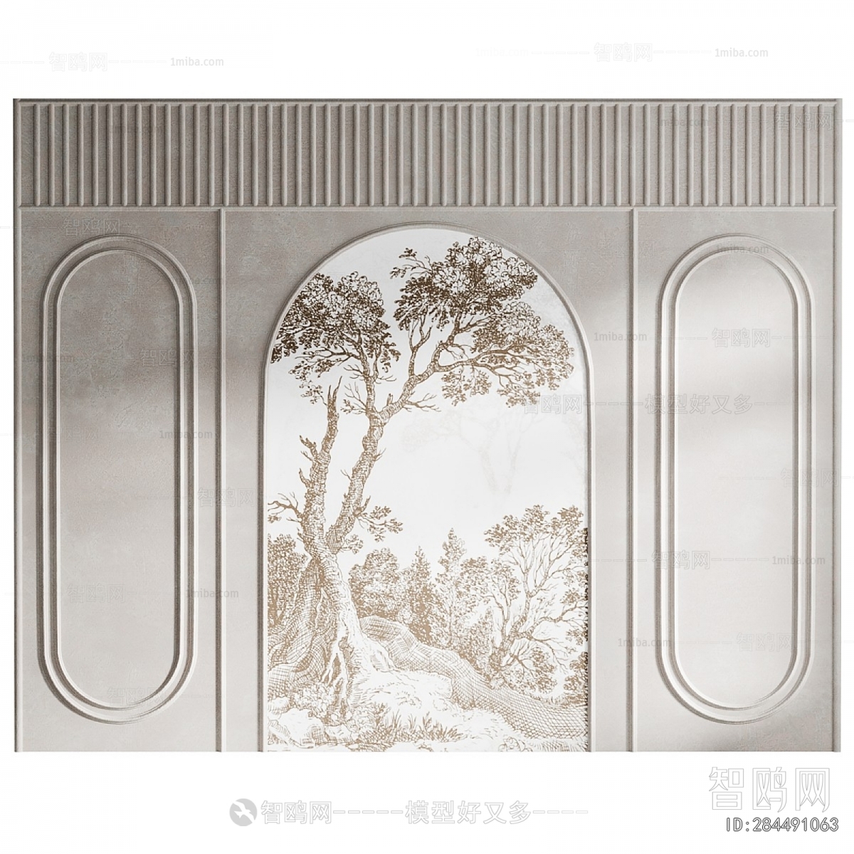 French Style TV Wall