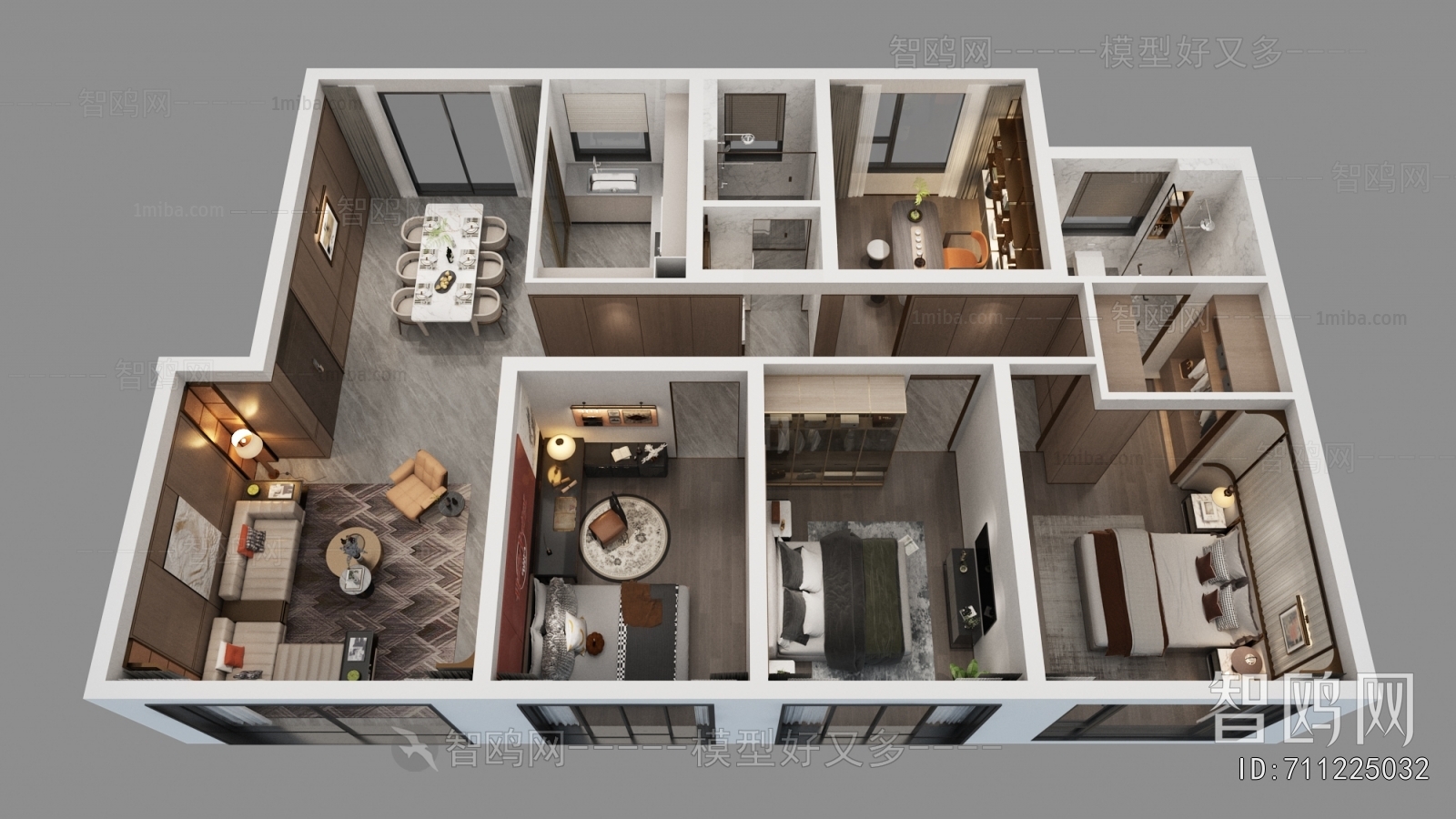 Modern A Bird's-eye View Of Home Decoration