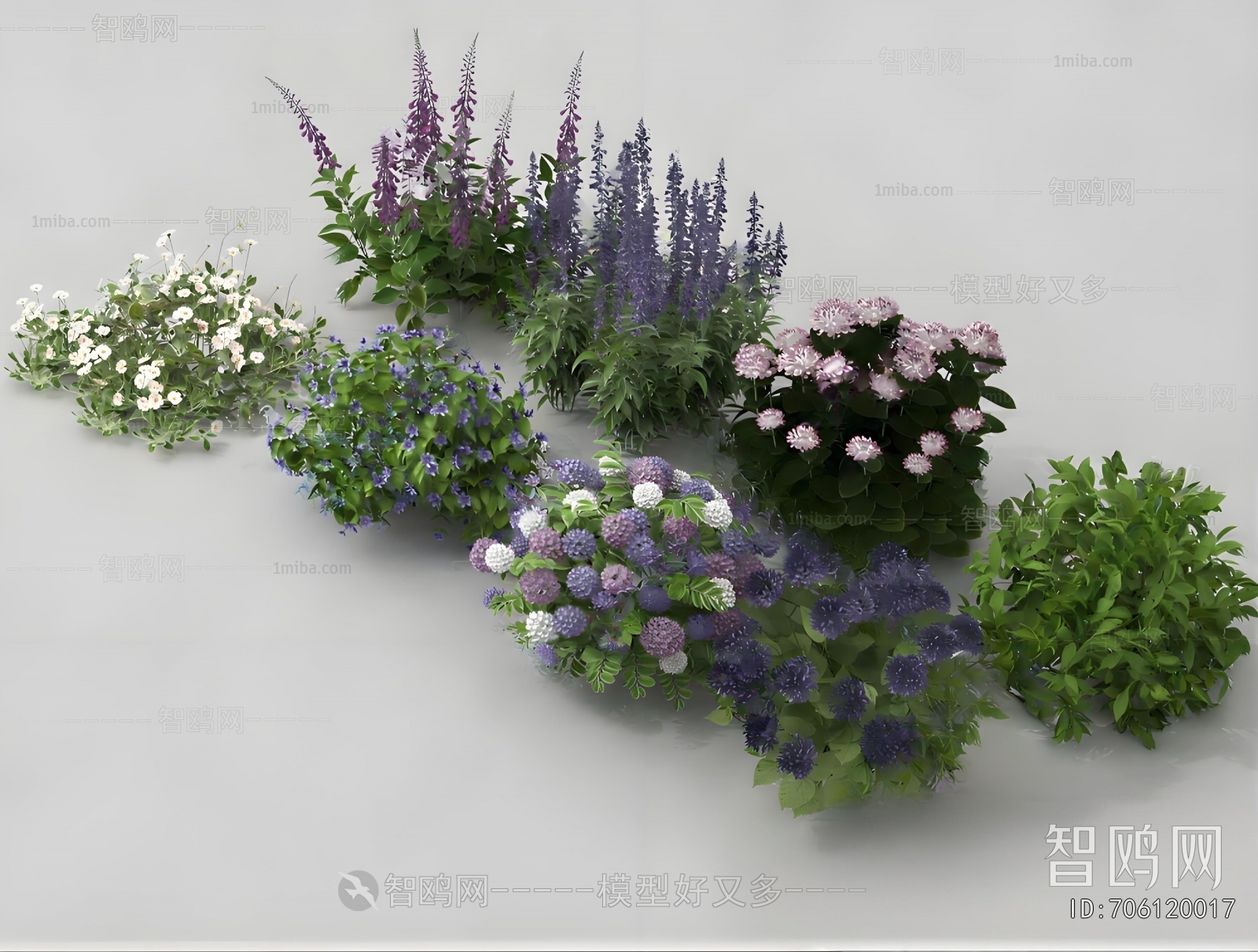 Modern Flowers And Grass