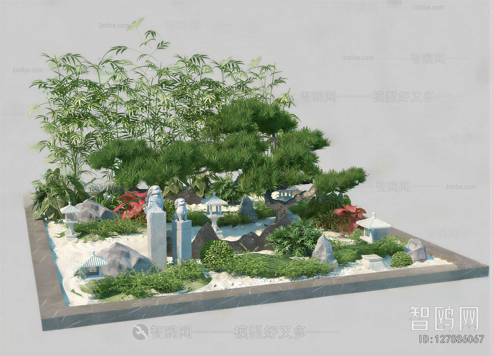 New Chinese Style Plant Landscaping