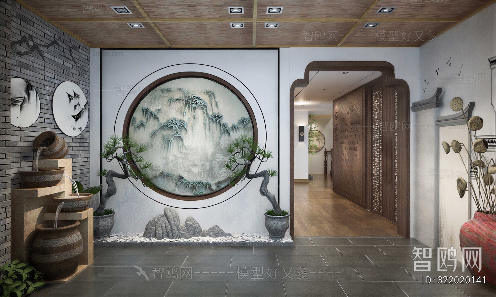 New Chinese Style Hallway