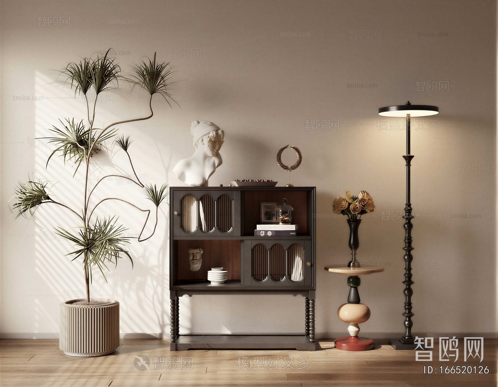 French Style Side Cabinet