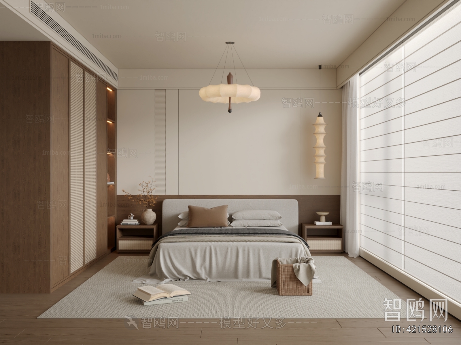 Wabi-sabi Style Bedroom