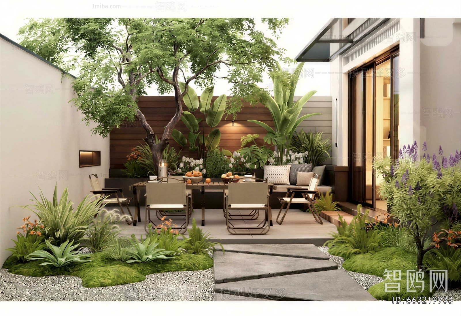 Modern Courtyard/landscape