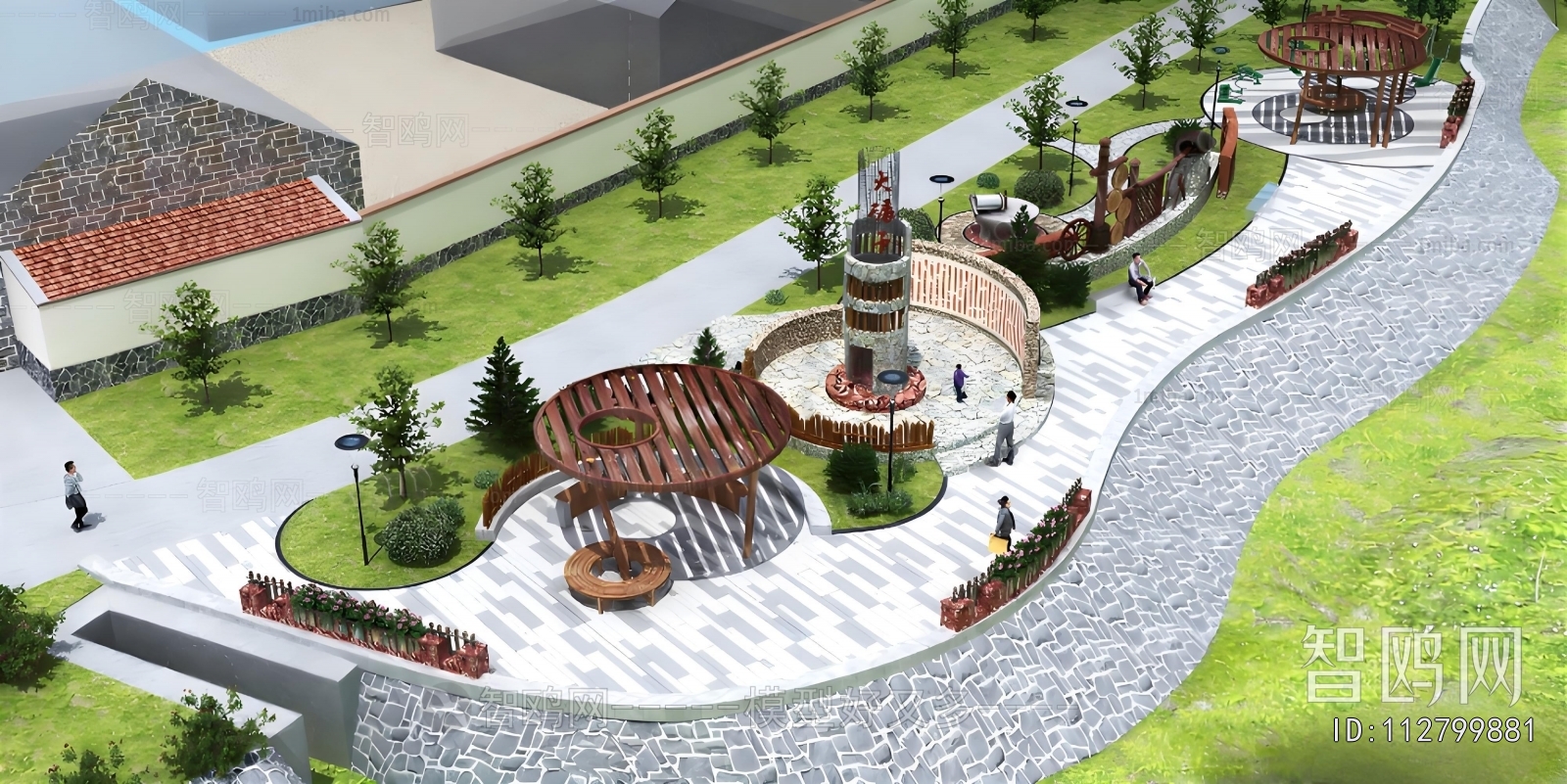 Modern Park Landscape