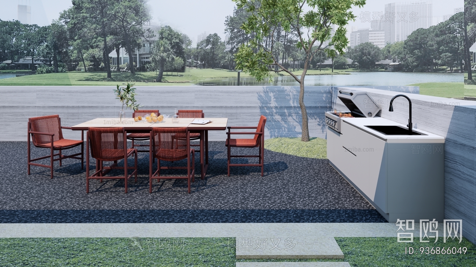 Modern Courtyard/landscape