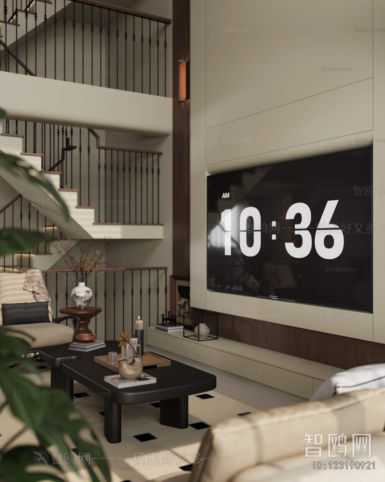 Wabi-sabi Style A Living Room