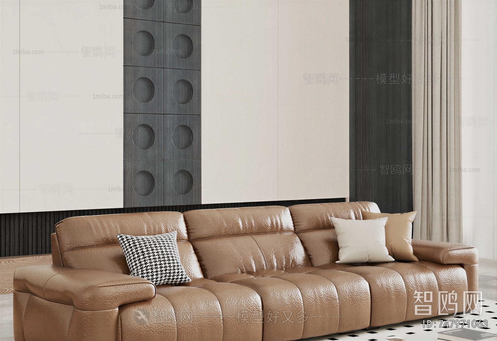 Modern Three-seat Sofa