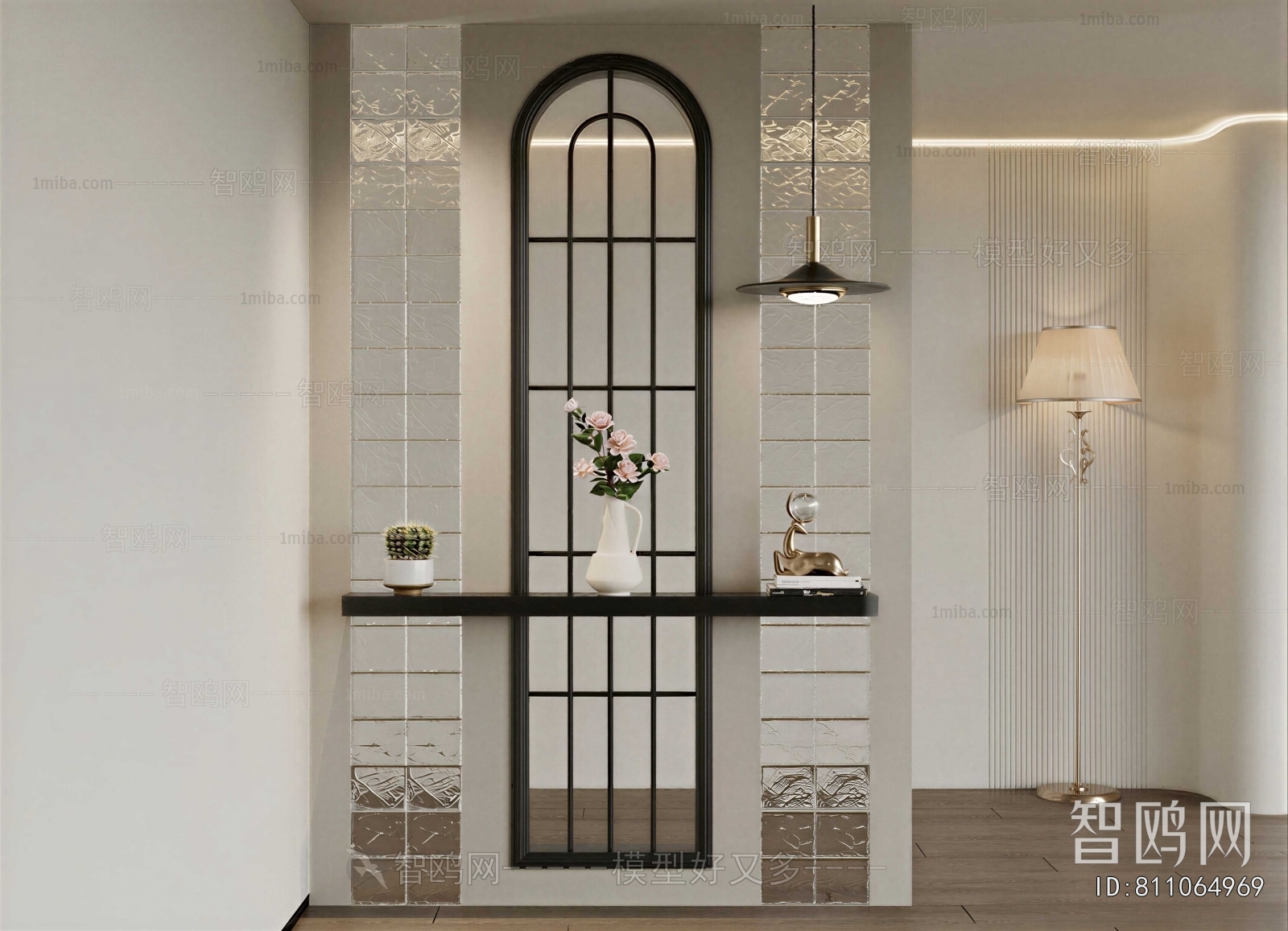 French Style Glass Screen Partition