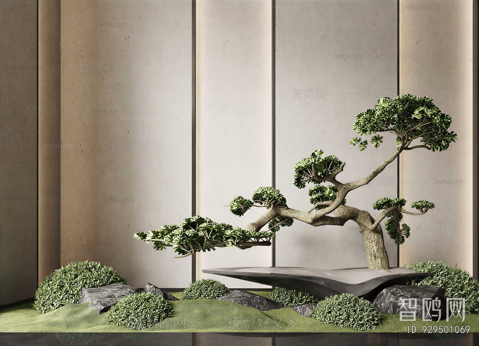 New Chinese Style Plant Landscaping