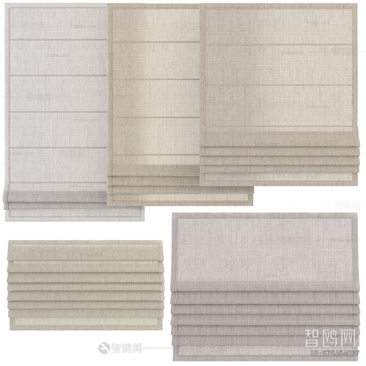 New Chinese Style Roman Curtain