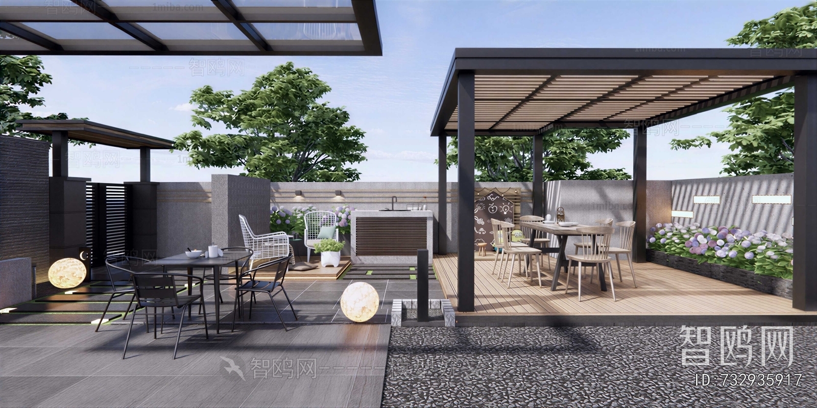 Modern Courtyard/landscape