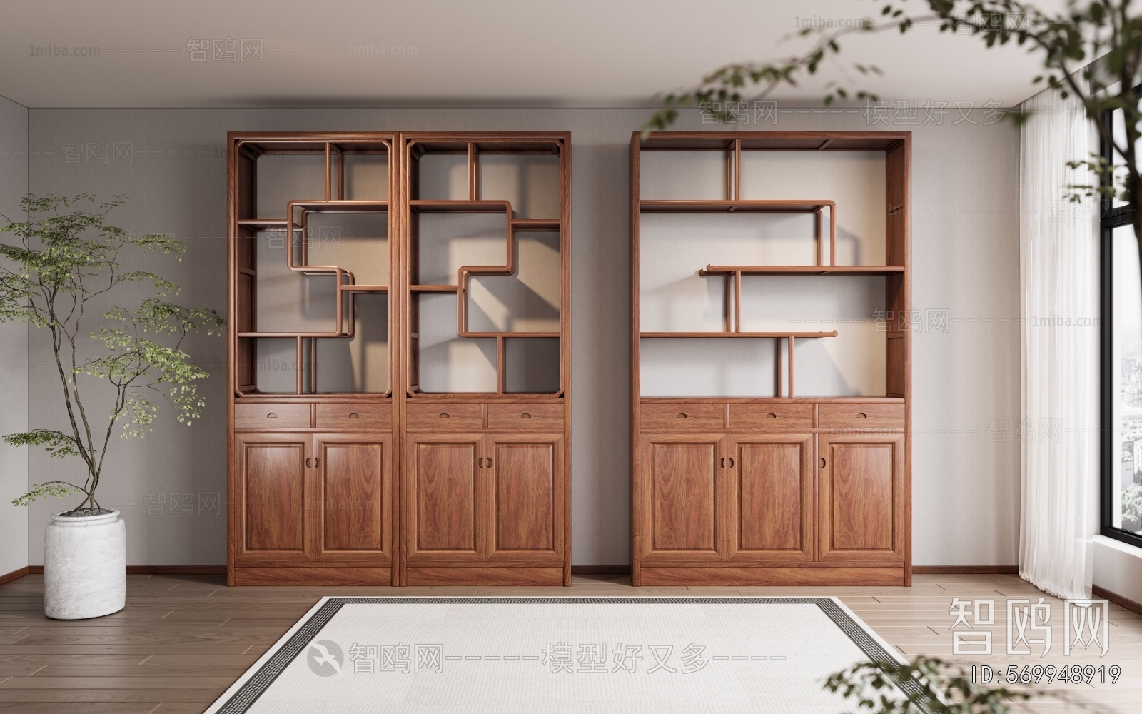 New Chinese Style Antique Rack